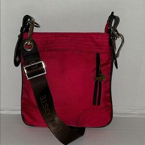 Lacoste red nylon Dailey Lifestyle shoulder bag crossbody